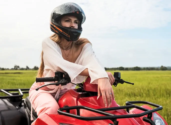 Woman on the quad bike, Zanzibar