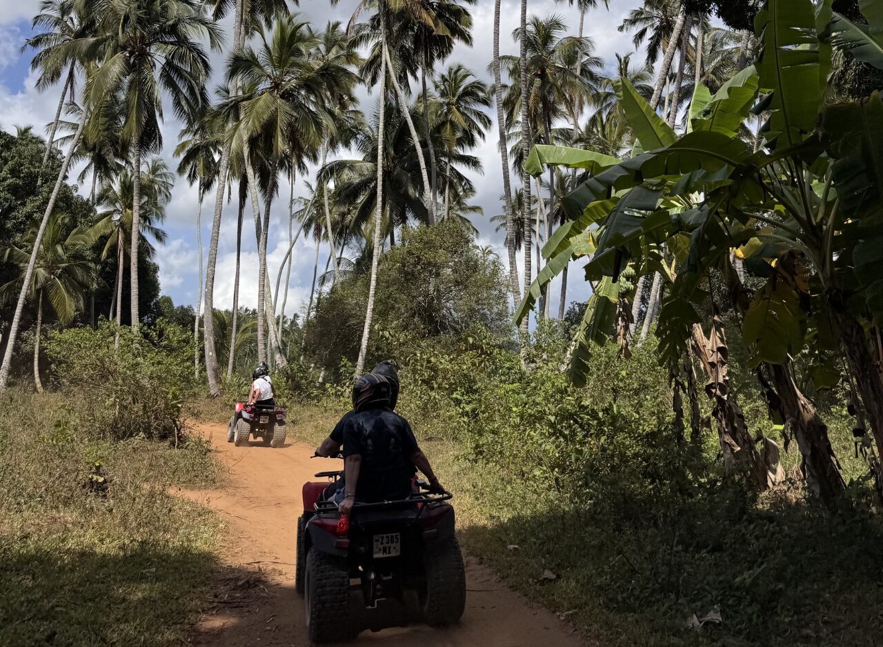 Quad bike excursion through a local village in Zanzibar